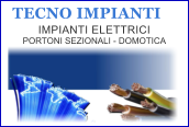 TECNO IMPIANTI IMPIANTI ELETTRICI PORTONI SEZIONALI - DOMOTICA